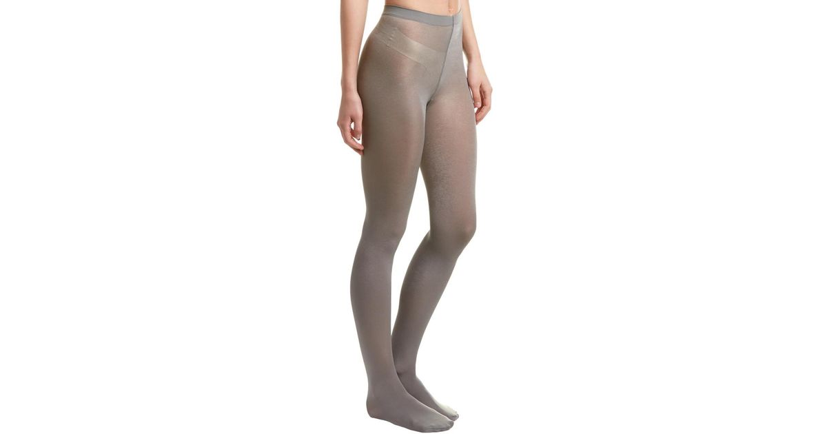 Wolford Satin Opaque 50 Tights in Gray Lyst