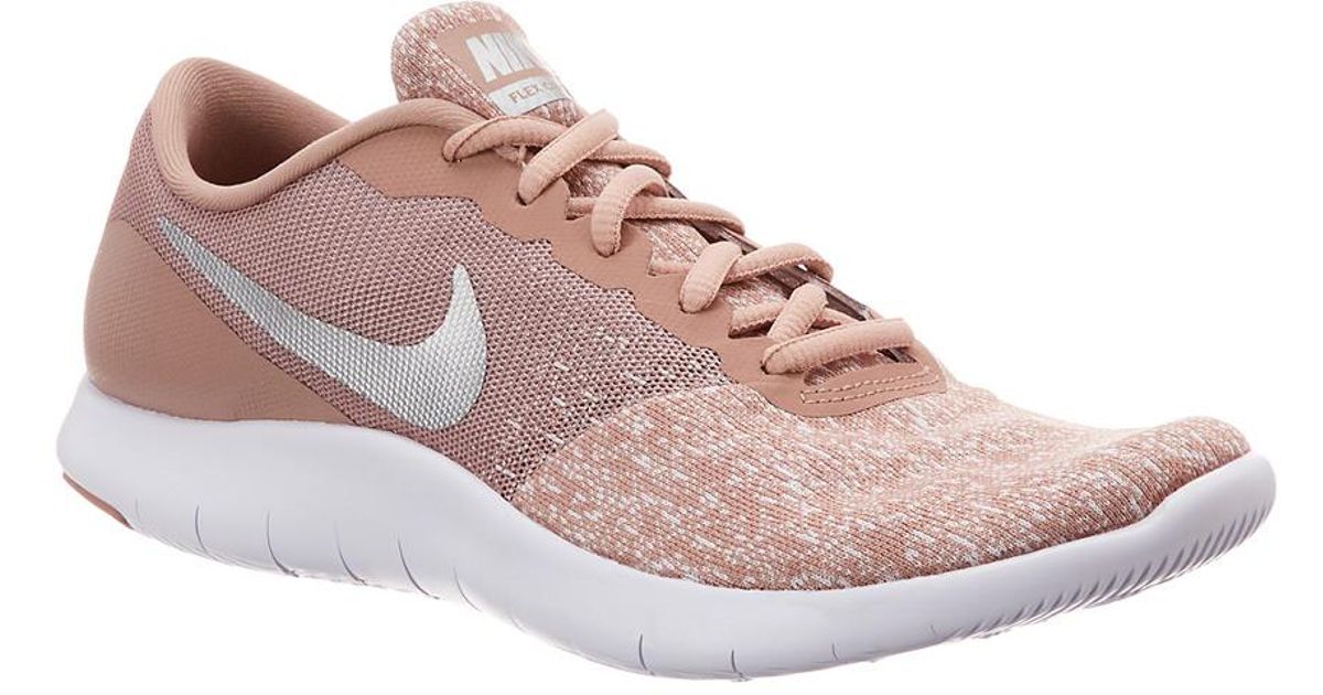Nike Flex Contact Running Shoe in Pink | Lyst