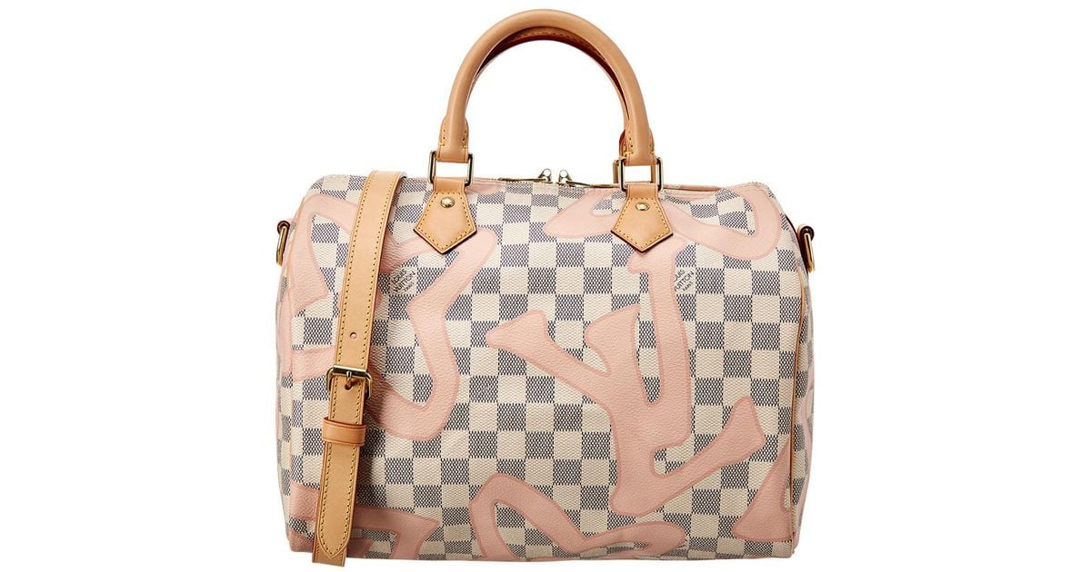 Louis Vuitton Speedy 30 Bandoulière Pink Tahitienne Handbag Bag –  eliterepeatny