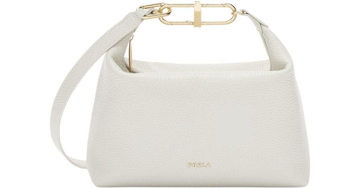 Furla Teia Leather Crossbody in White | Lyst