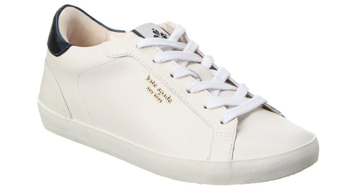 Kate Spade Ace Leather Sneaker in White Lyst
