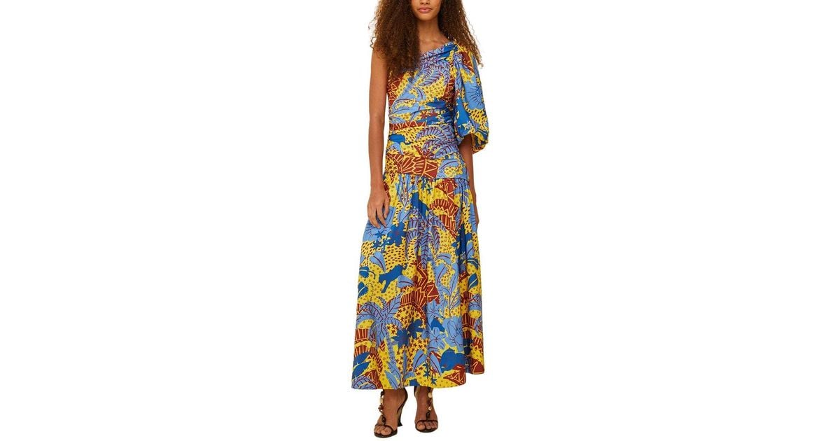 farm rio green jungle panther midi dress Jungle Panther Midi Dress – The RiverLane main image 0