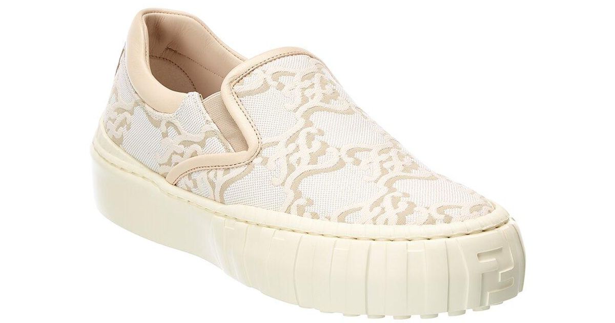 fendi force canvas sneaker