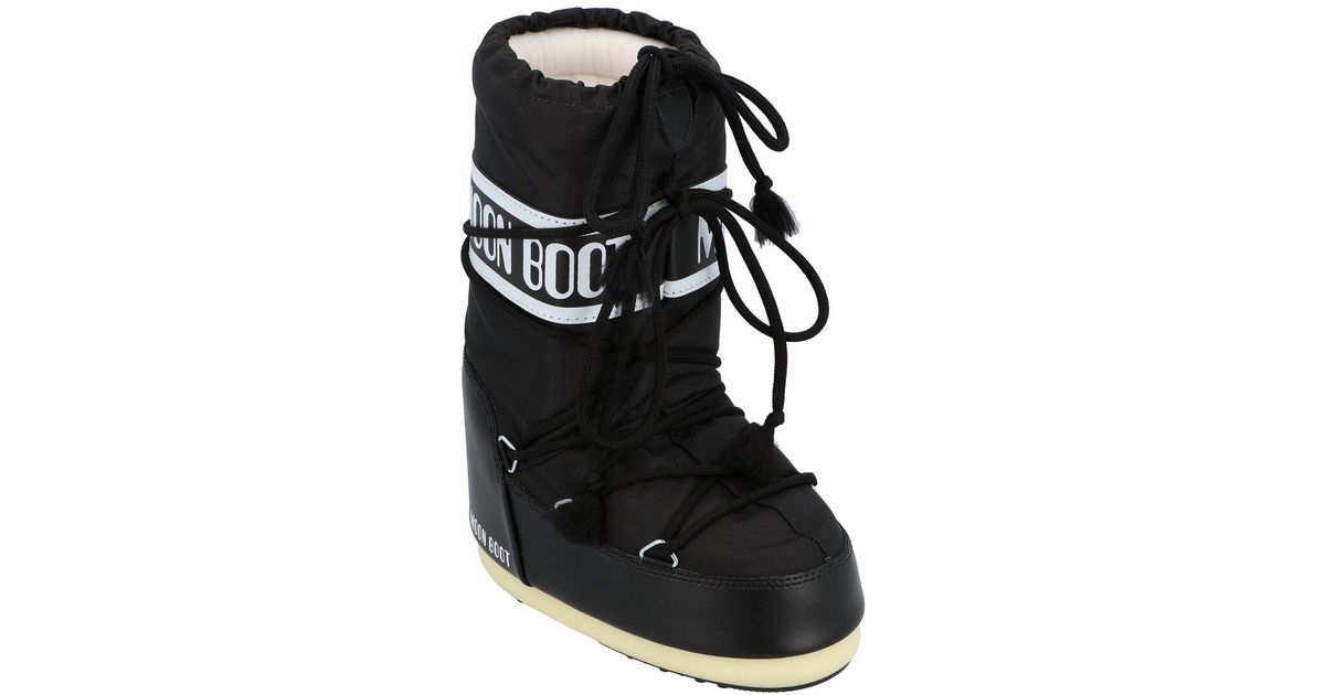 Moon Boot Icon Boot in Black | Lyst