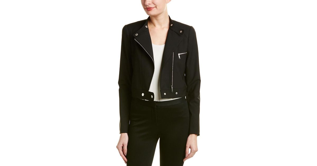 Lafayette 148 New York Black Lisette Wool Blend Jacket Lyst