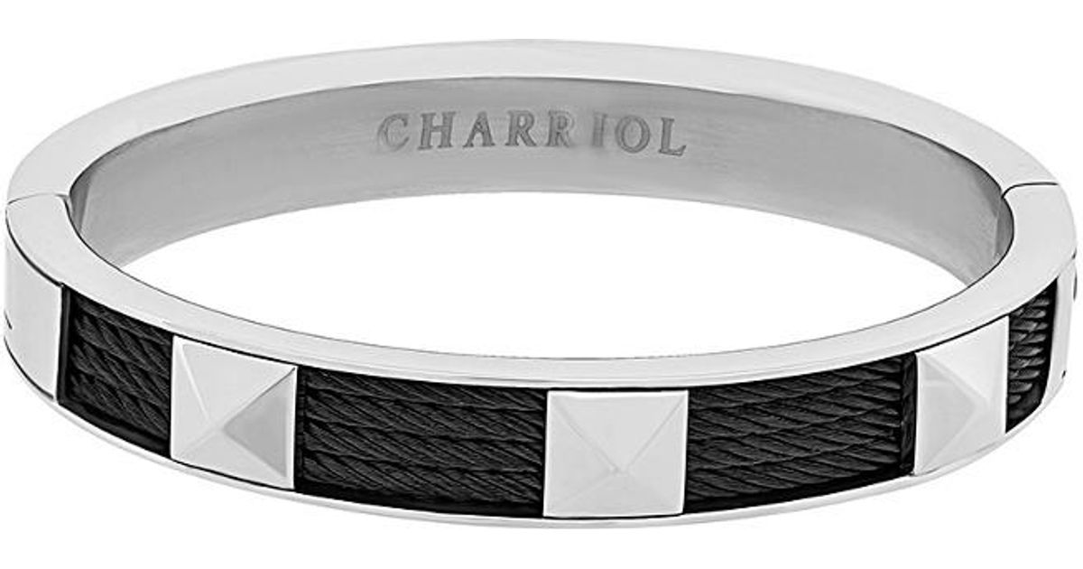 Charriol Forever Stainless Steel Bangle in Metallic - Lyst