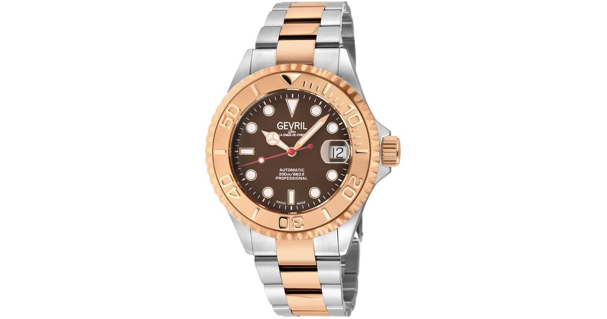 Gevil Gevril Wall Street Watch in Metallic for Men | Lyst