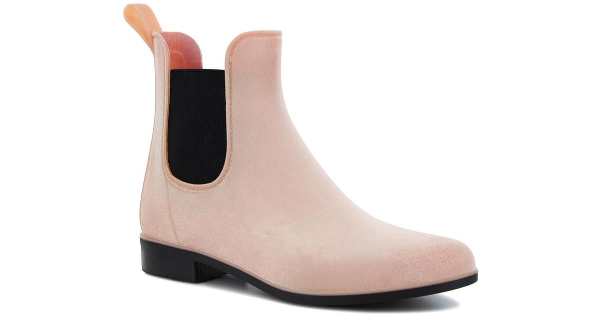 chooka vivien velvet chelsea boot