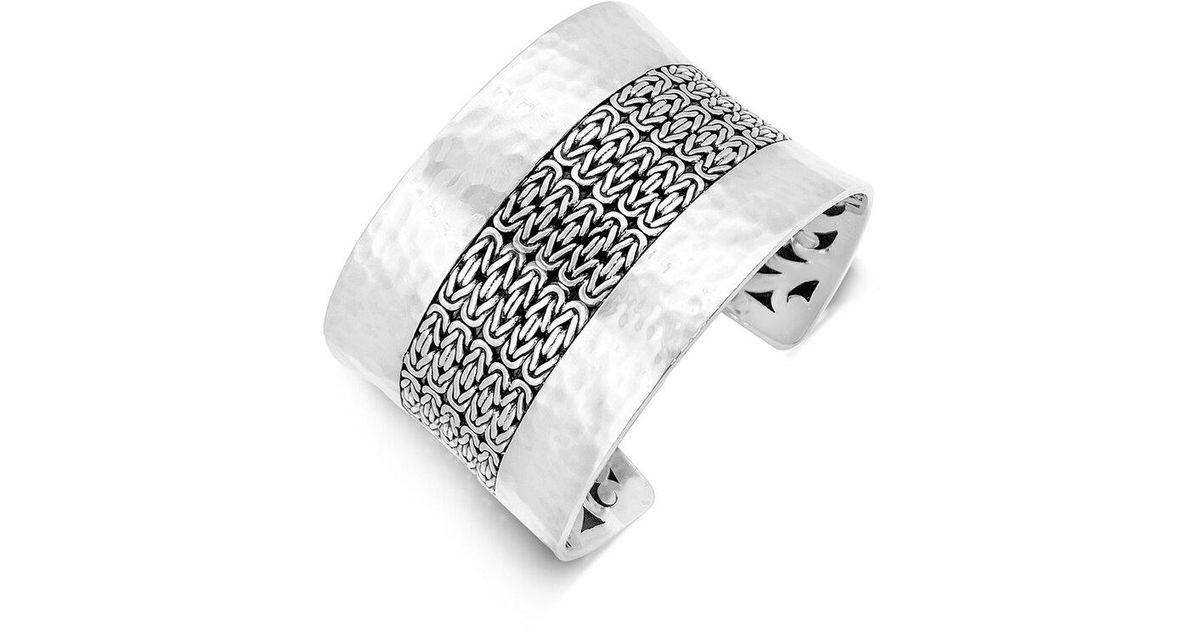 Lois Hill Silver Classic Bracelet in White | Lyst