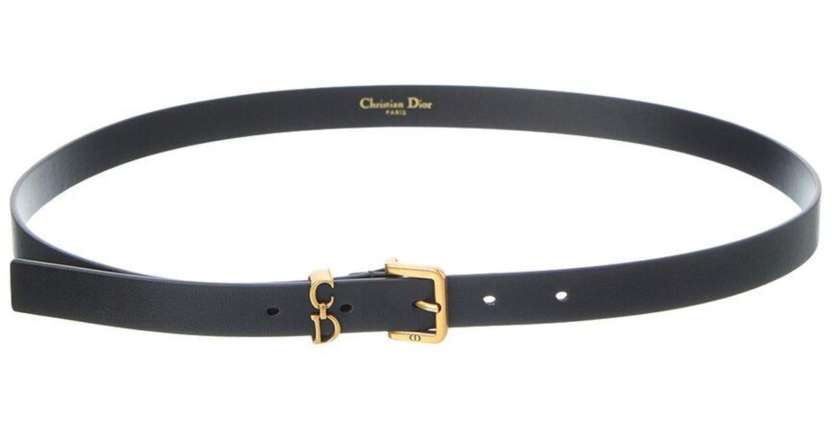 ベルト Dior Saddle Loop Belf Dior Saddle Loop Leather Belt in Blue | Lyst