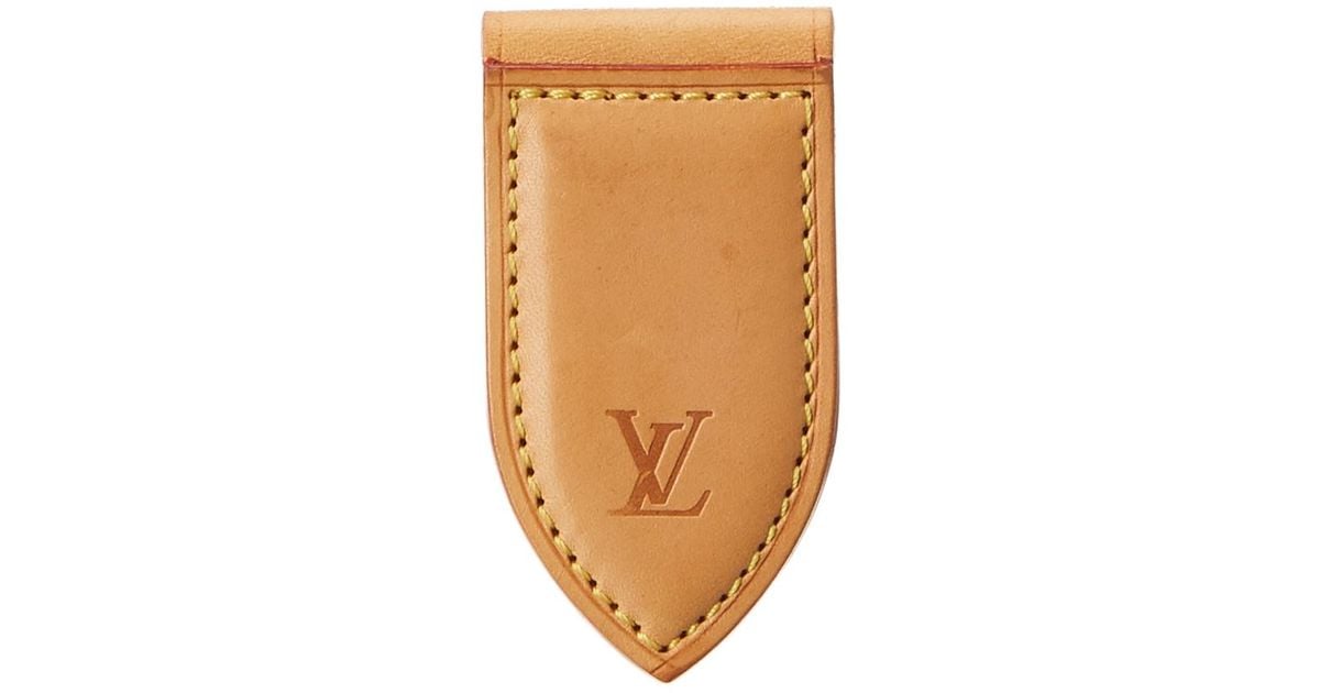 Louis Vuitton Vachetta Leather Money Clip for Men | Lyst