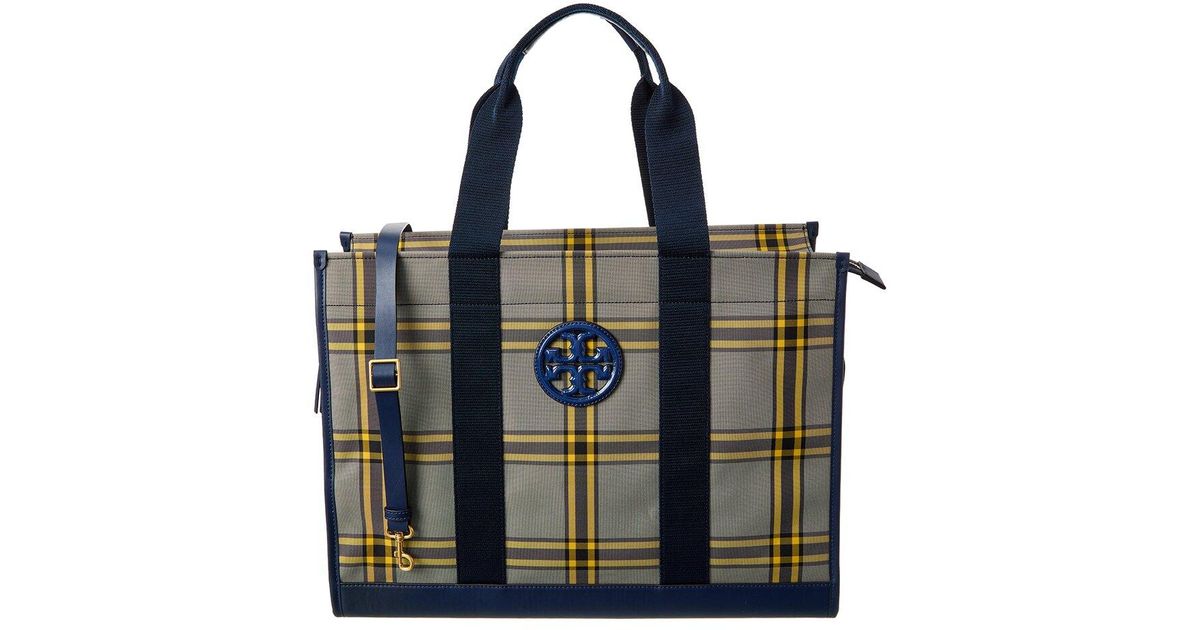 Tory Burch Canvas & Leather Dog Bag in Black Lyst