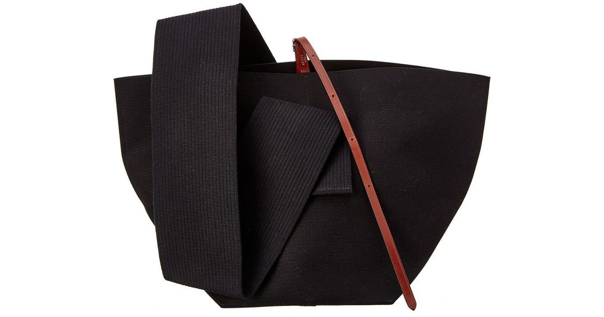 Celine Céline Medium Canvas Belt Bag in Black Lyst