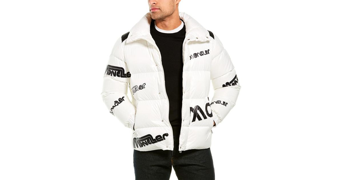 Moncler Giubbotto Down Jacket in White for Men Lyst UK