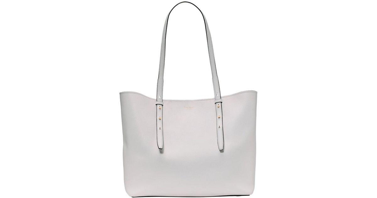 Kate Spade Do It All Large Leather Tote in White | Lyst