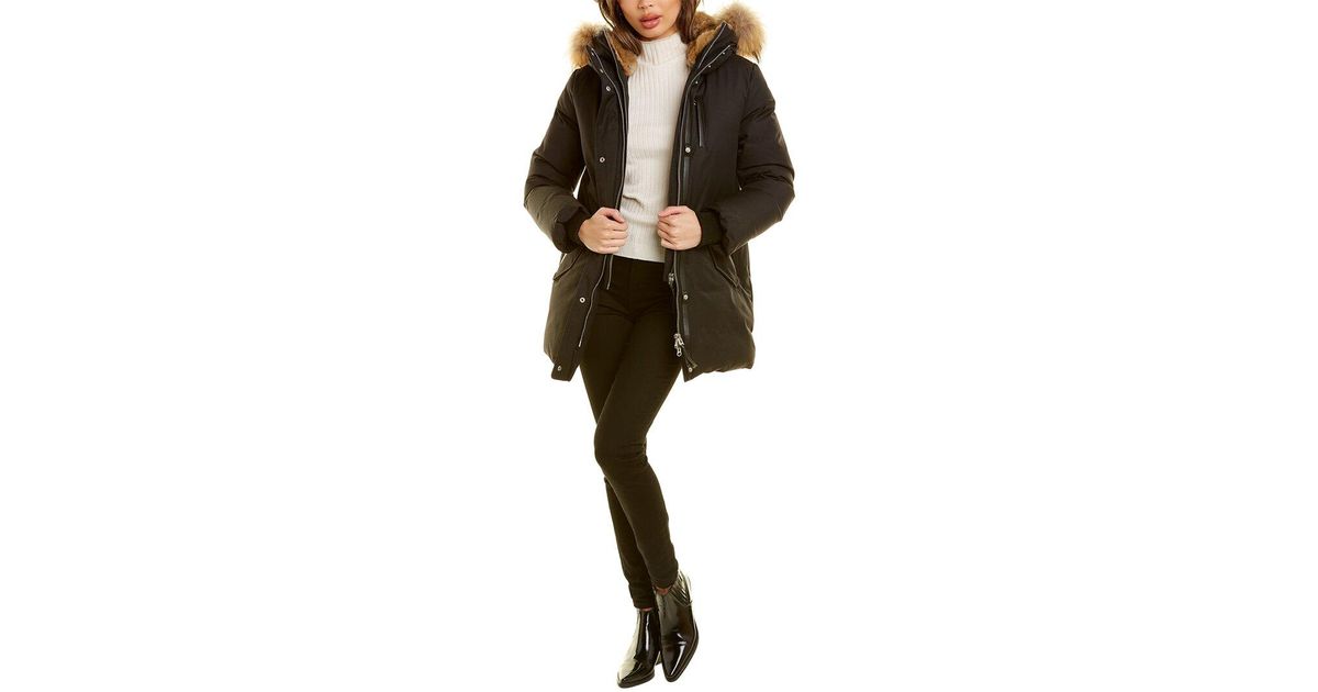 mackage fur lined coat