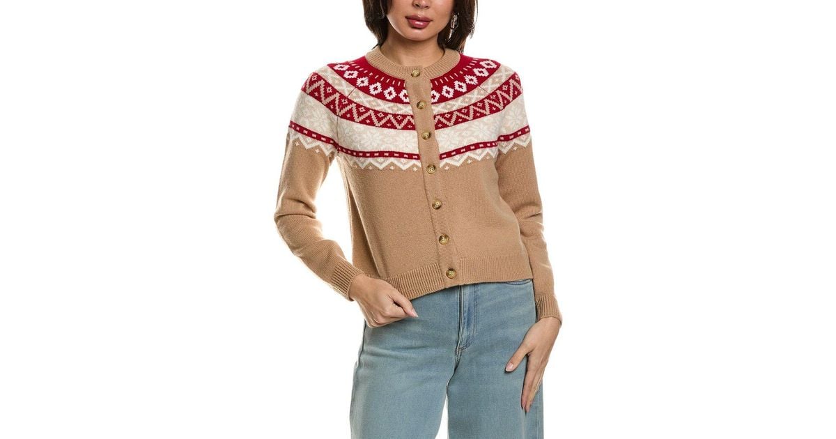 Hannah Rose Worsted Merino Wool Après Ski Club Sweater in Blue | Lyst