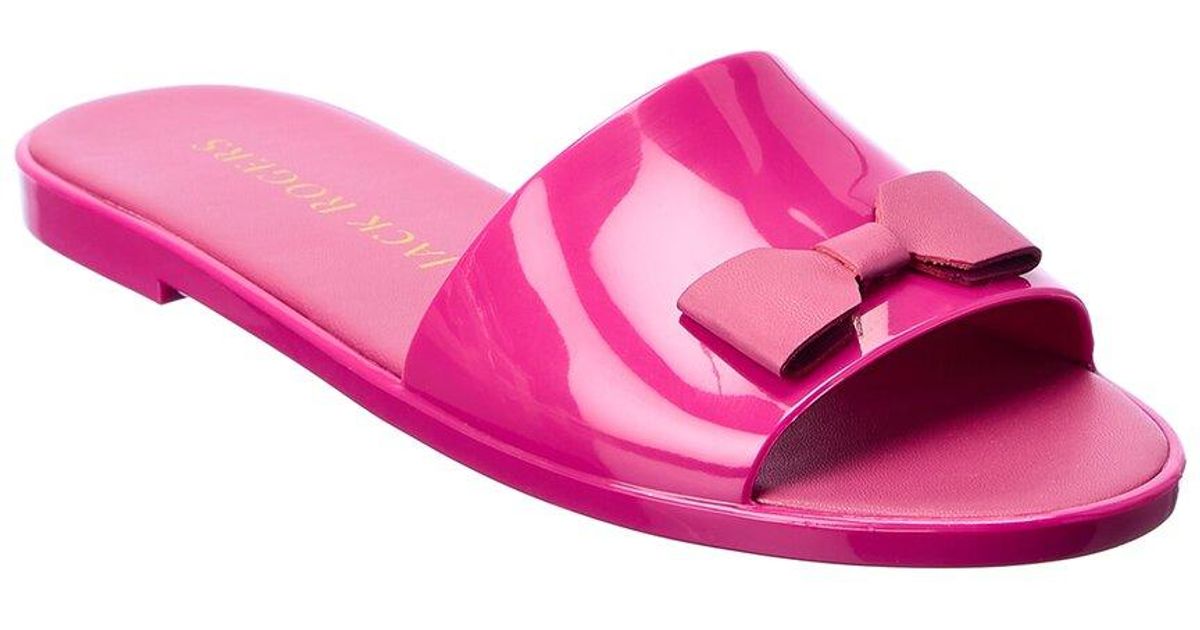 Jack Rogers Patricia Bow Jelly Sandal in Pink - Lyst