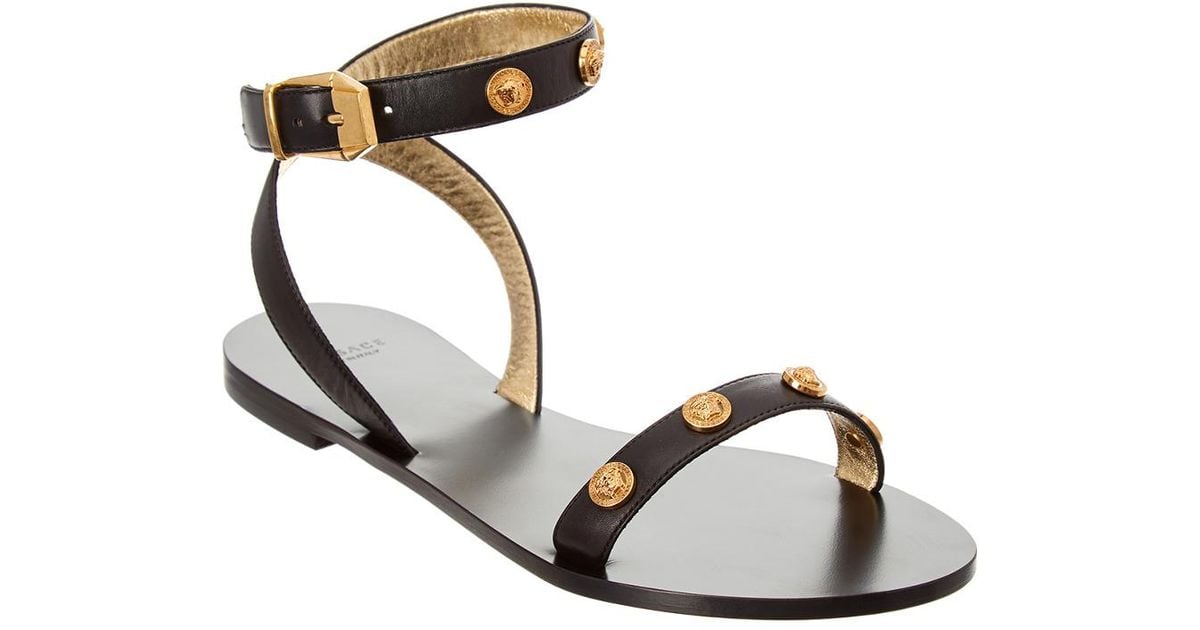 versace flat sandals