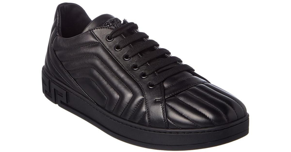 Versace Quilted Leather Sneaker in 