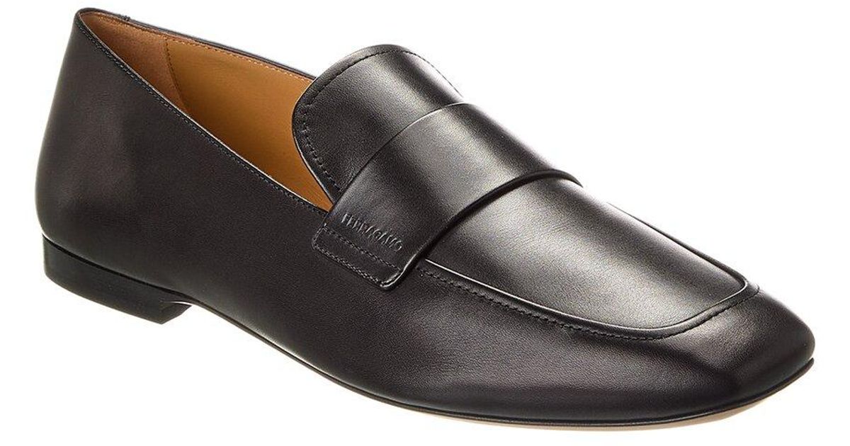 Ferragamo Gedeone Glamour Leather Loafer, Brown display picture 2