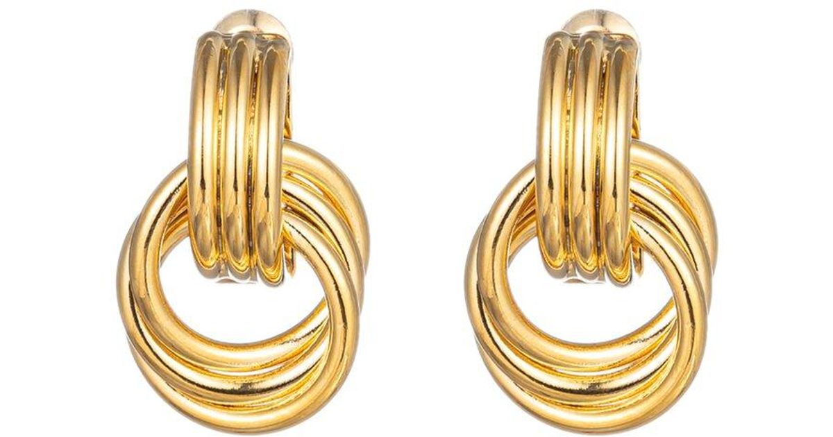 Eye Candy LA Eye Candy Los Angeles Luxe Collection 24k Plated Lisa Earrings in Metallic Save 5