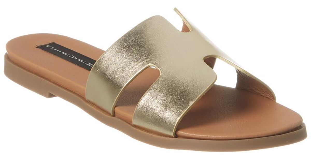 Steve Madden Dollie Leather Flat Sandal 