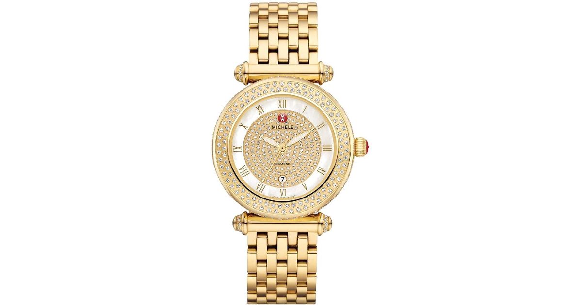 michele caber diamond bracelet watch