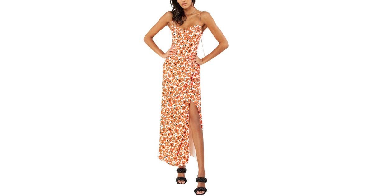 Hale Bob Cami Midi Dress in Orange | Lyst UK
