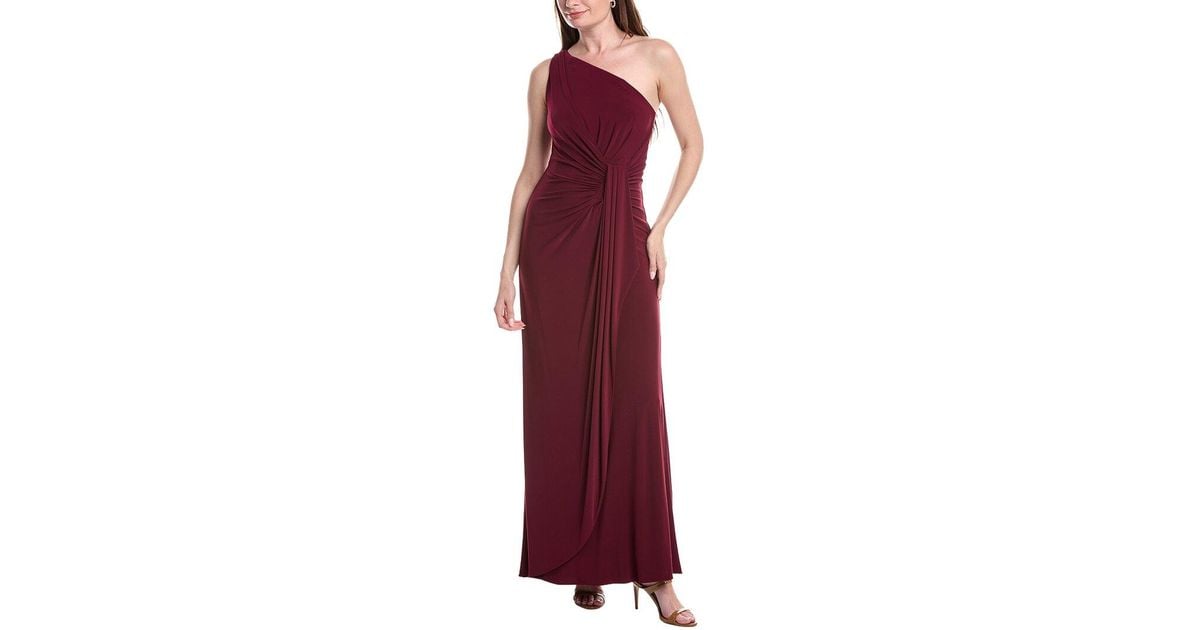 adrianna papell one shoulder jersey dress NWT Adrianna Papell Pink One Shoulder Jersey