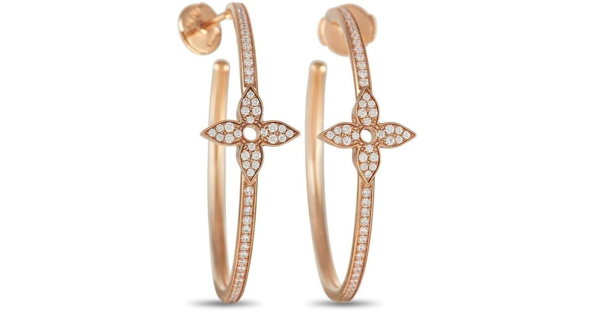Louis Vuitton - Idylle Blossom Ear Cuff Pink Gold and Diamonds - Pink Gold - Unisex - Luxury