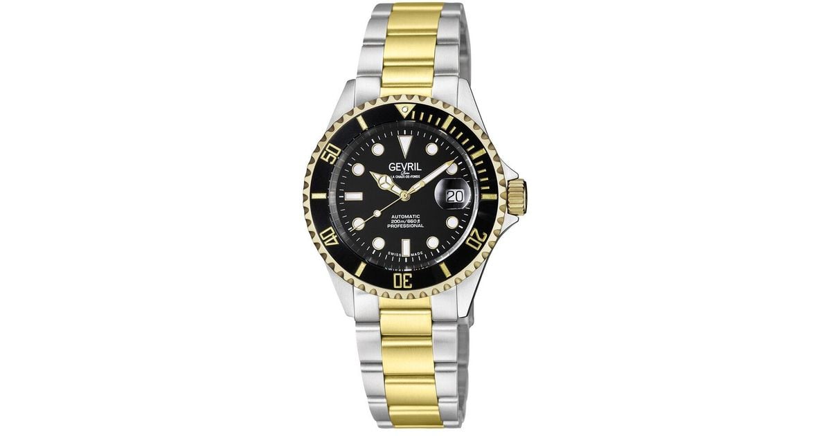 Gevil Gevril Wall Street Watch in Metallic for Men | Lyst