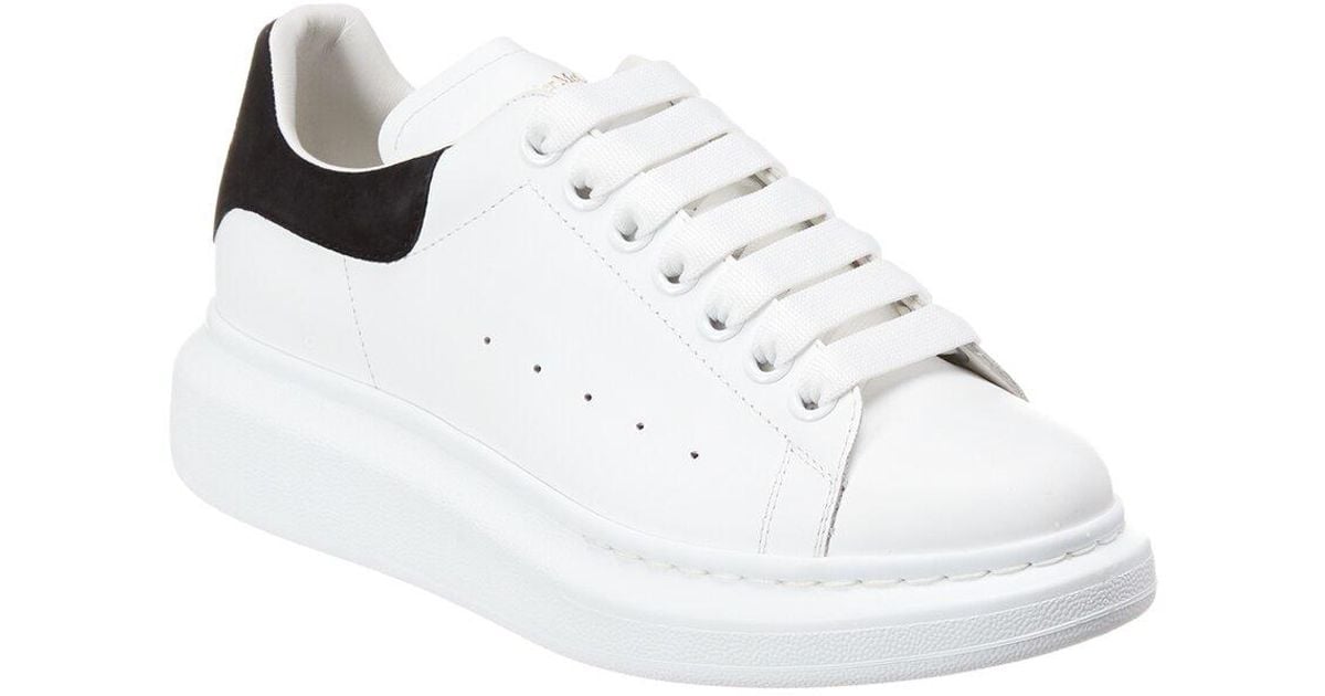 Alexander McQueen White Oversized Leather Sneaker