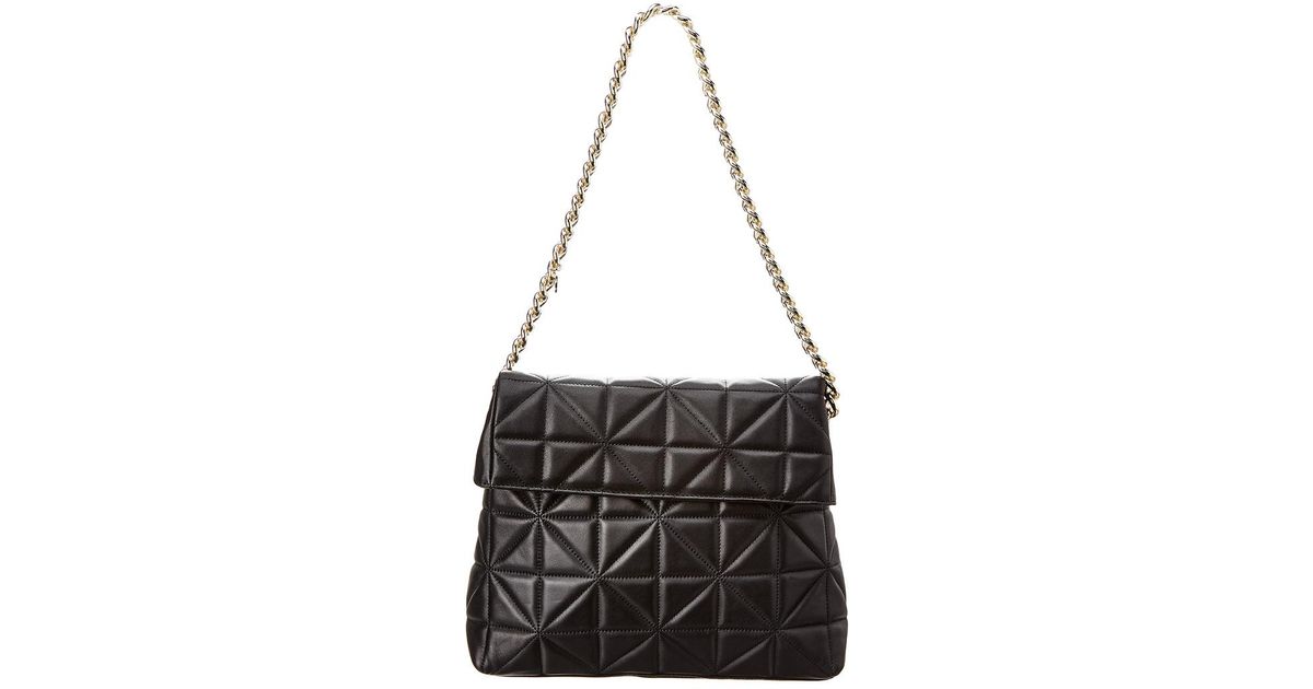 karen millen leather regent chain bolsa black