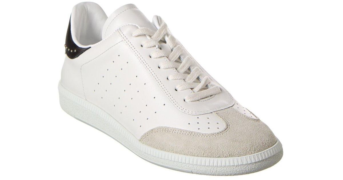 Isabel Marant Bryce Leather Sneaker in White | Lyst