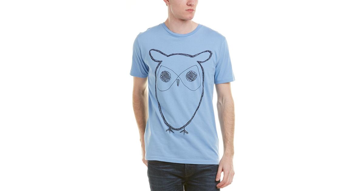 Knowledge Cotton Apparel Knowledgecotton Big Owl T-shirt in Blue for Men |  Lyst