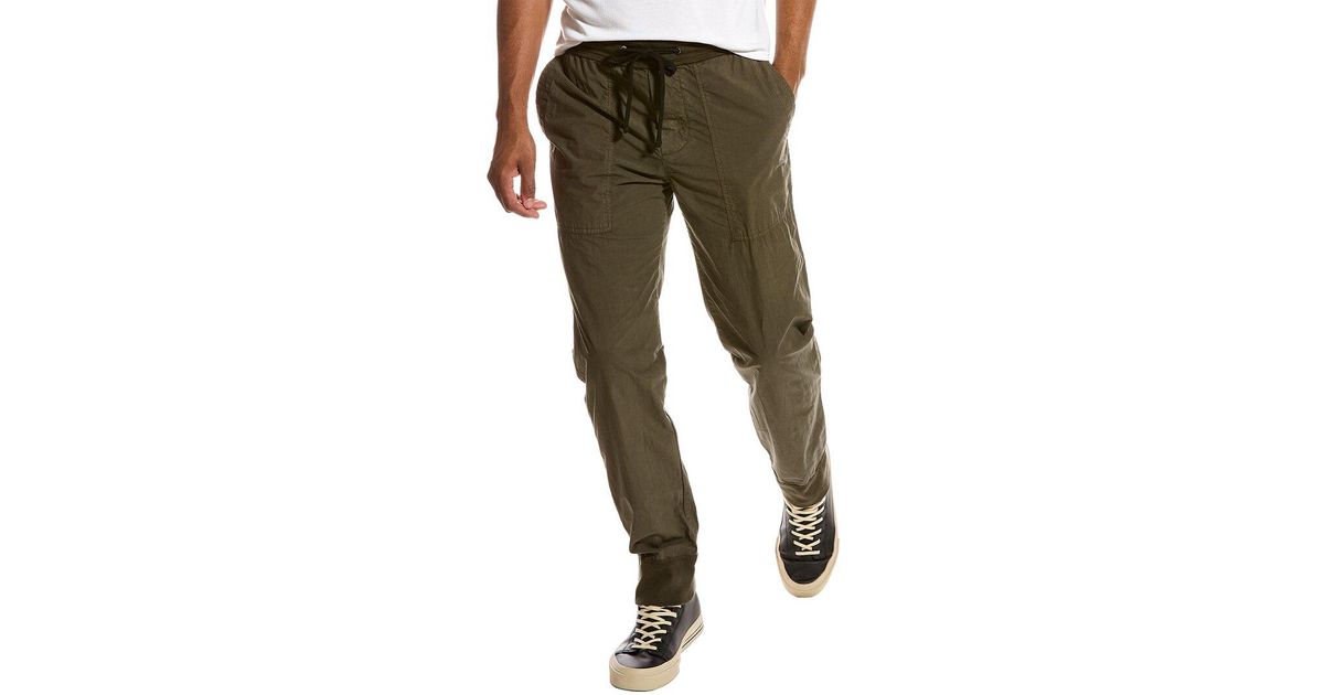 James Perse Cotton Parachute Poplin Cargo Pant in Green for Men - Save ...