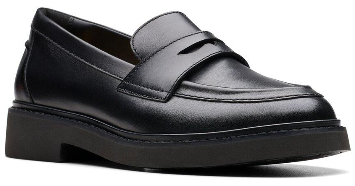 Splend Edge Clarks Splend Edge Leather Loafer in Black | Lyst