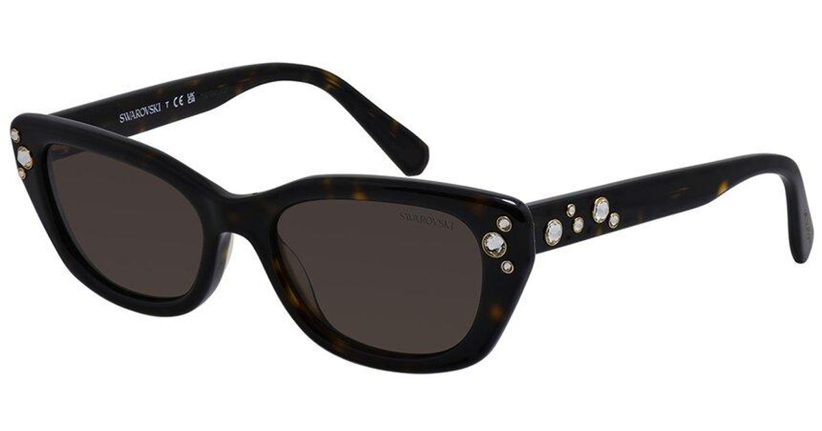 Swarovski Sk6019 54Mm Sunglasses in Black | Lyst display picture 1