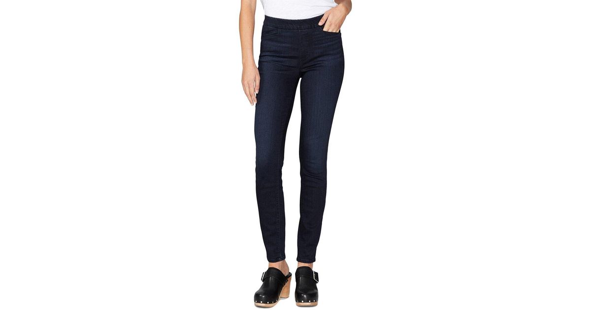 PAIGE Denim Hoxton Drama Highrise Ultra Skinny Jean in Blue Lyst