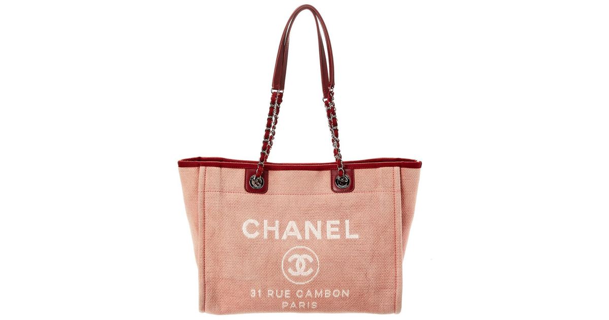 Denim Canvas Large Deauville Tote 