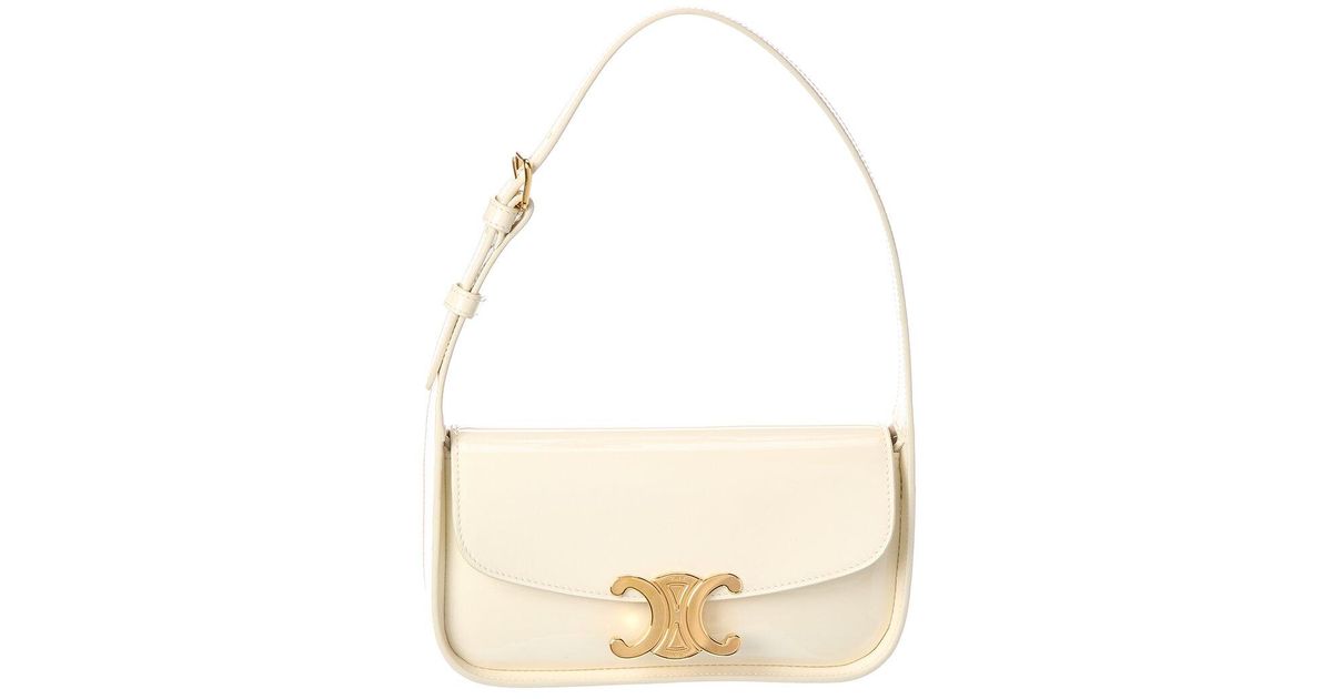 SHOULDER 20 BAG TERENCE IN WHITE PATENT CALFSKIN