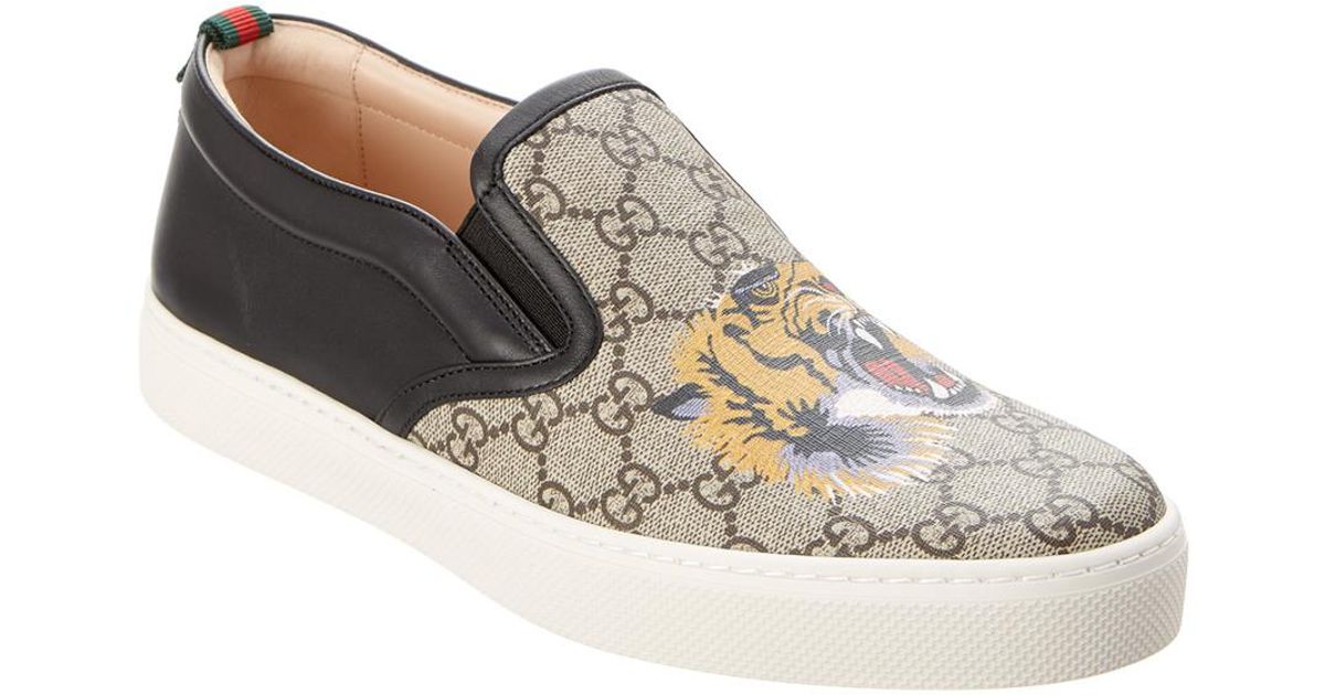 gucci supreme tiger slip on