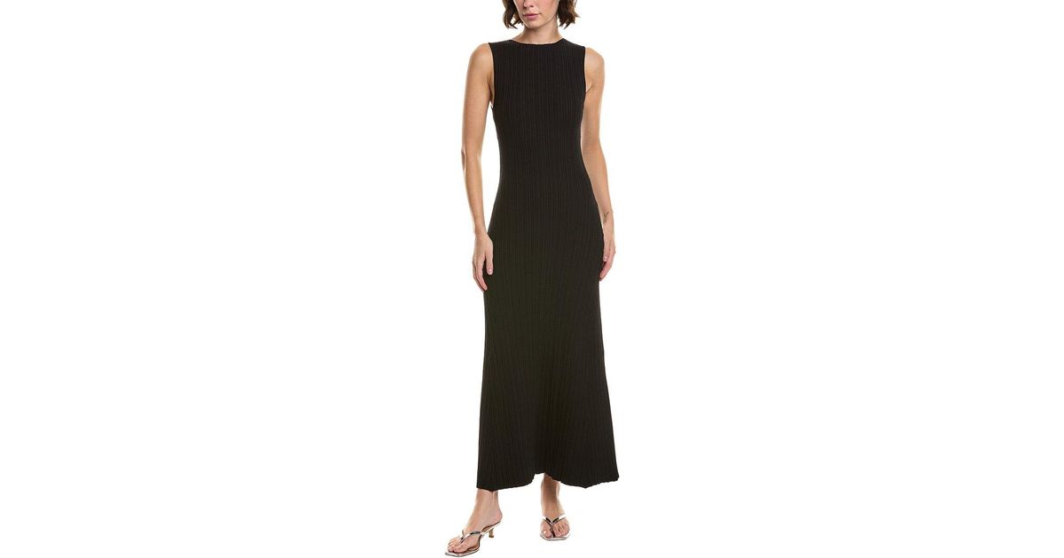 chinese dress ladies Elan Open Back Ruffle Sleeve Maxi Dress Black/White / Small