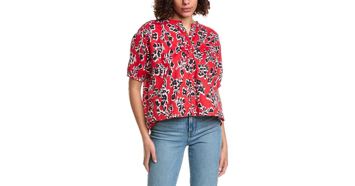 *New* J. CREW Antique Navy Sweet Briar V-Neck Button-Down Blouse Size Small main image 0