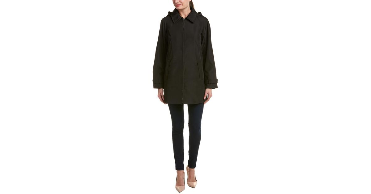 black swing raincoat