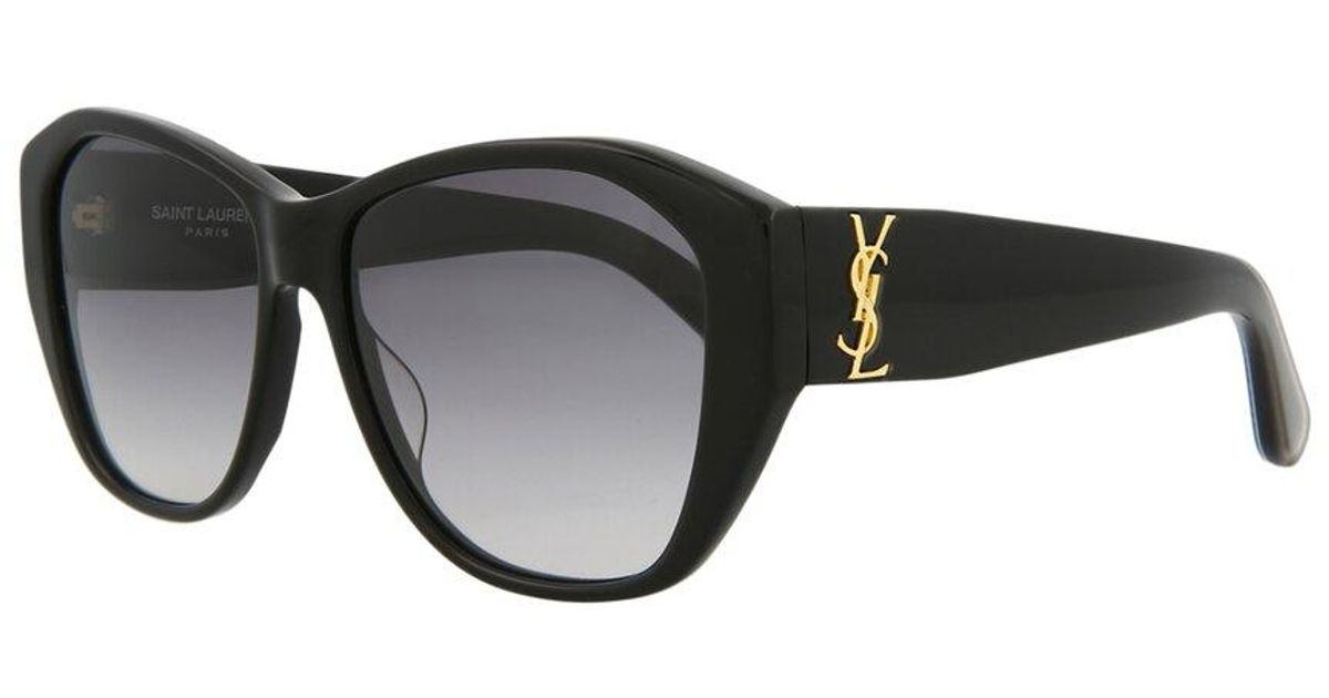 Saint Laurent Slm8 56mm Sunglasses in Black | Lyst