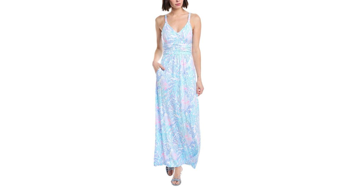 lilly pulitzer blake maxi dress Disclaimer: the new Blake Maxi Dress in Blue Orchid Oasis will have you feeling extra full of yourself this Monday- or any day you wear it!