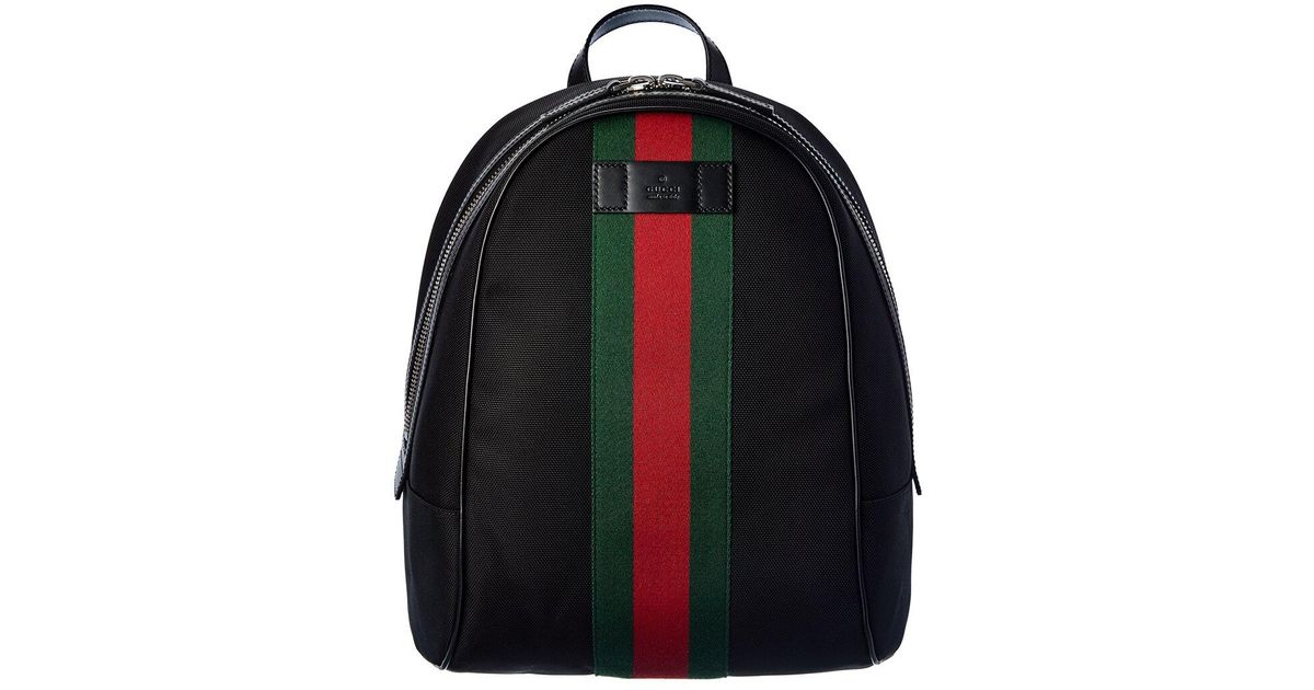Gucci Canvas Backpack in Black Lyst