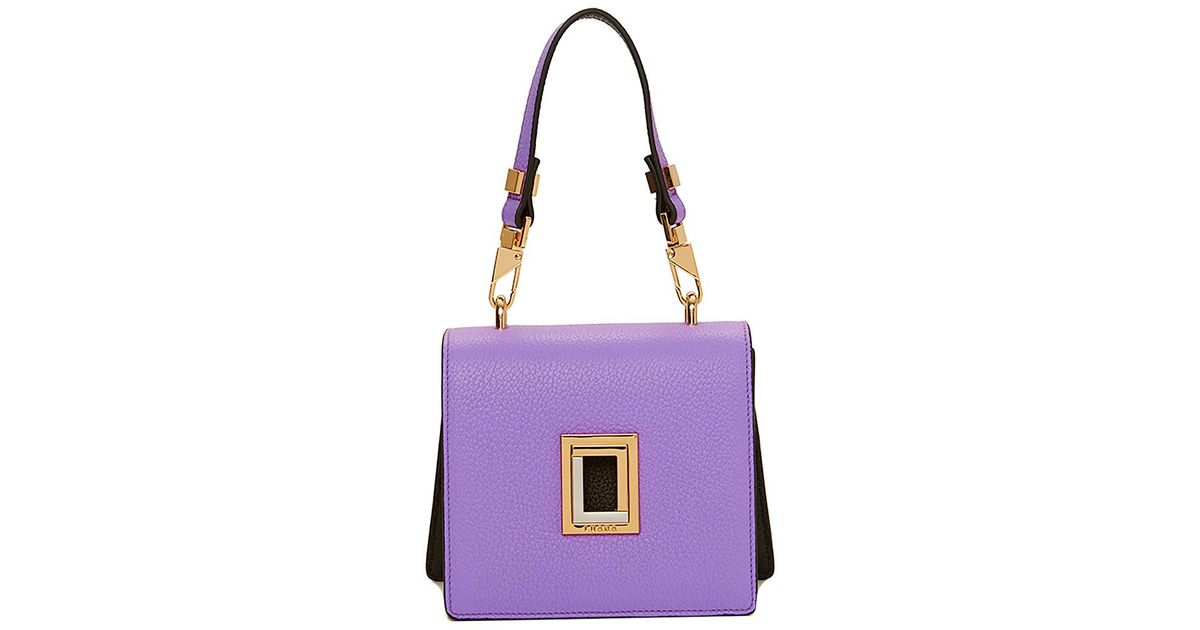 Luana Italy Marianna Micro Leather Crossbody in Purple Lyst